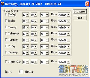 Simple Alarm Clock(电脑桌面闹钟)