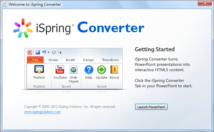 PPT转HTML5工具(iSpring Converter)