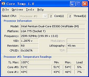 Core Temp汉化绿色版