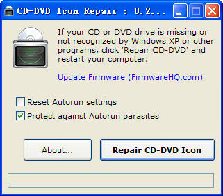 CD-DVD盘符图标错误修复