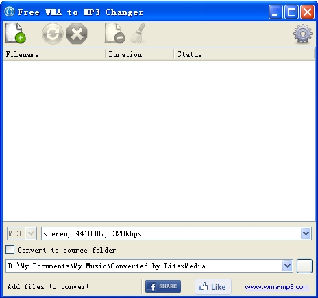 wma转mp3格式转换器(Free WMA to MP3 Changer)