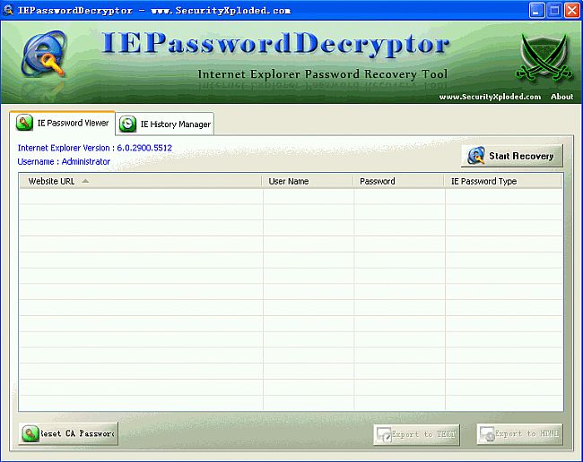 ie密码解密软件|IEPasswordDecryptor