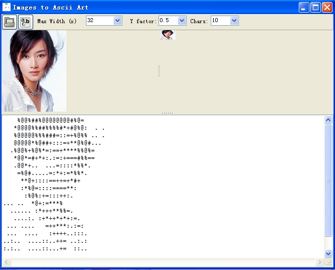 Ascii字符画制作软件(Images to Ascii Art)