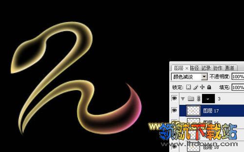 Photoshop实例教程：纯手工制作炫彩2013蛇年文字
