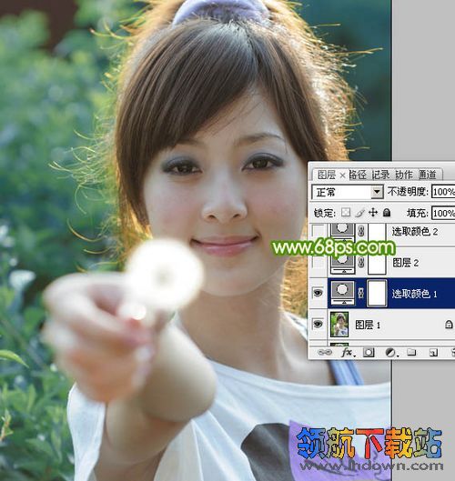 Photoshop通道应用实例：PS扣图之巧抠美女发丝