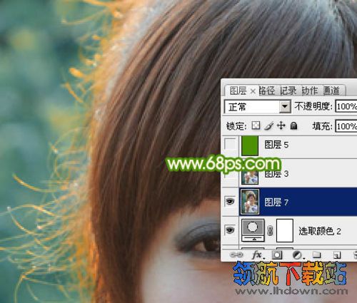 Photoshop通道应用实例：PS扣图之巧抠美女发丝