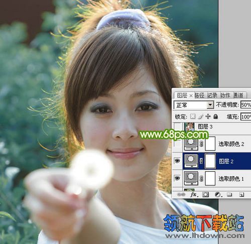 Photoshop通道应用实例：PS扣图之巧抠美女发丝
