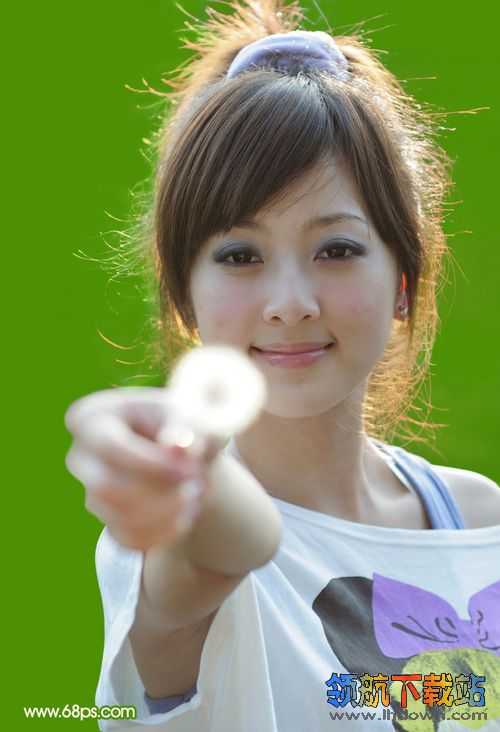 Photoshop通道应用实例：PS扣图之巧抠美女发丝