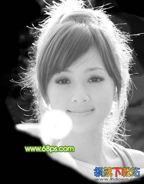 Photoshop通道应用实例：PS扣图之巧抠美女发丝