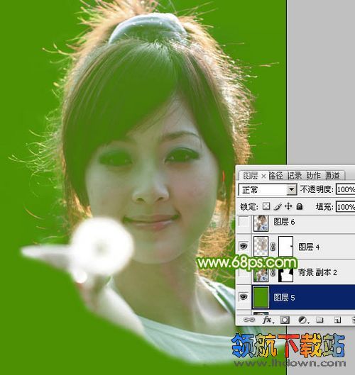 Photoshop通道应用实例：PS扣图之巧抠美女发丝