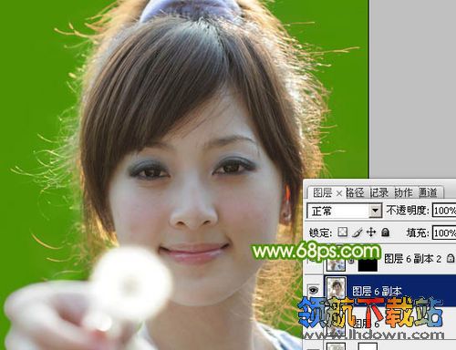 Photoshop通道应用实例：PS扣图之巧抠美女发丝