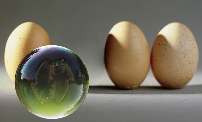Photoshop合成逼真的透明鸡蛋