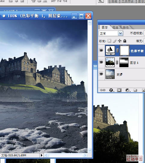 用ps合成梦幻的城堡