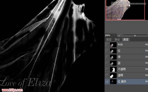 Photoshop通道工具给婚纱照片抠图