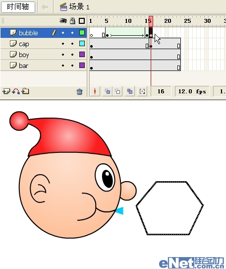 吹泡泡动画怎么做？Flash教你如何制作吹泡泡动画特效