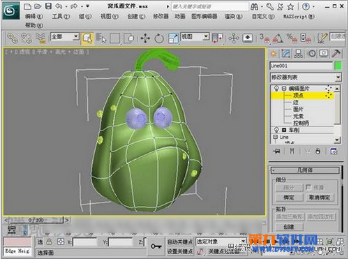 如何在3ds Max绘制窝瓜建模