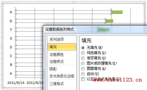 甘特图怎么做？Excel2010绘制简单甘特图教程