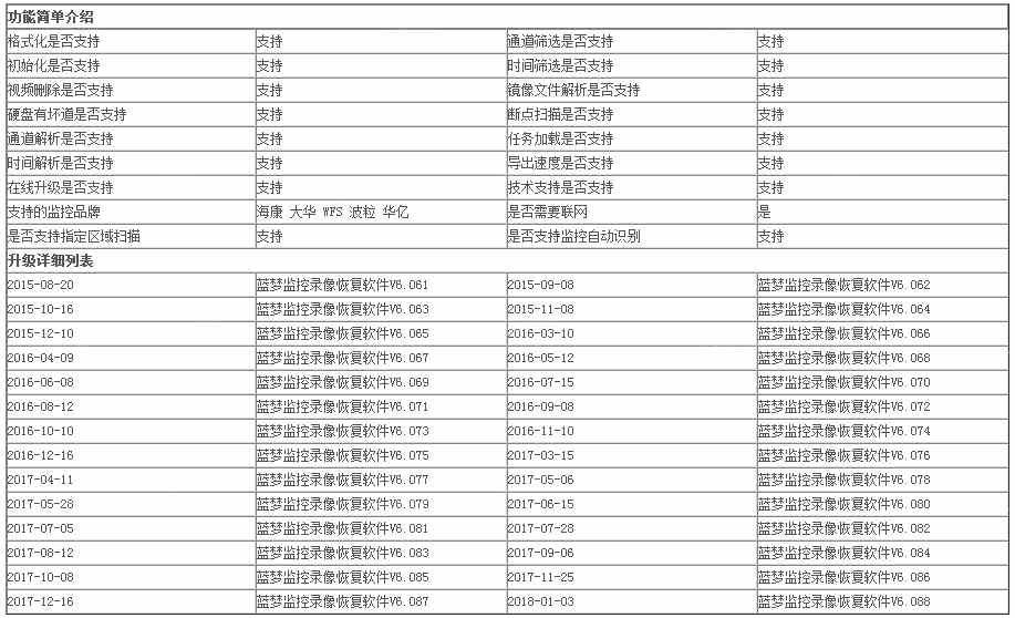 蓝梦监控录像恢复软件