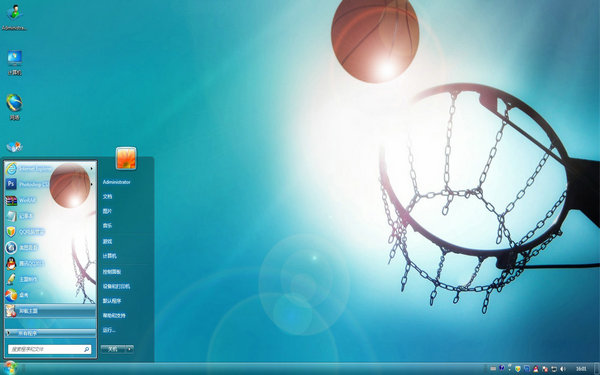Win7篮球天空(灌篮高手)桌面主题