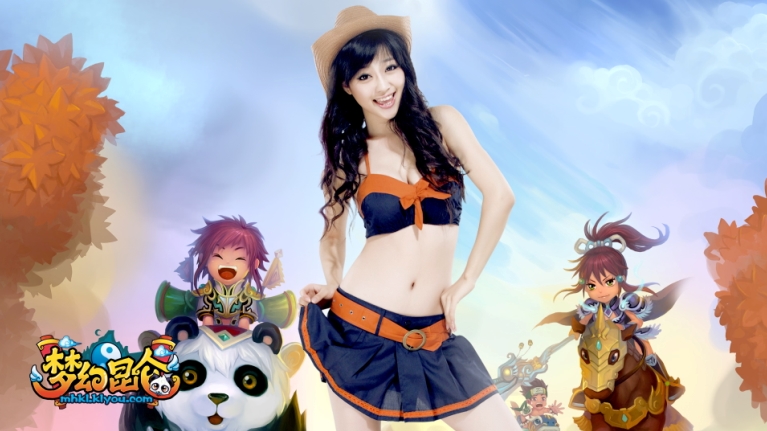 1920x1080梦幻昆仑cos秀美女宽屏壁纸[31P]