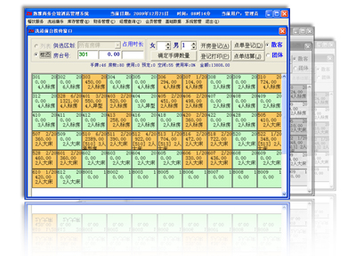 正微酒店宾馆洗浴管理软件