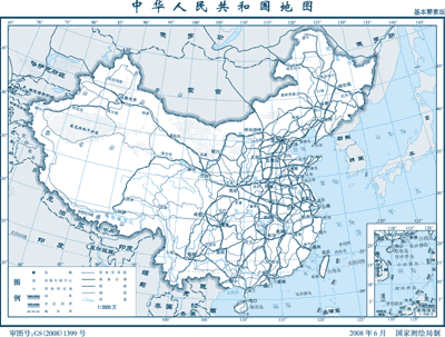 中国地图全图基本要素版(JPG+EPS)