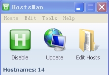 hosts文件修改工具(HostsMan)