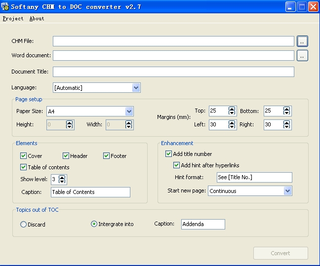 chm转doc(Softany CHM to DOC Converter)