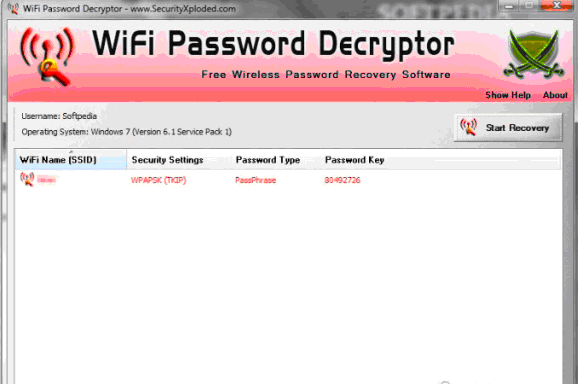 WiFi密码找回软件(WiFi Password Decryptor)