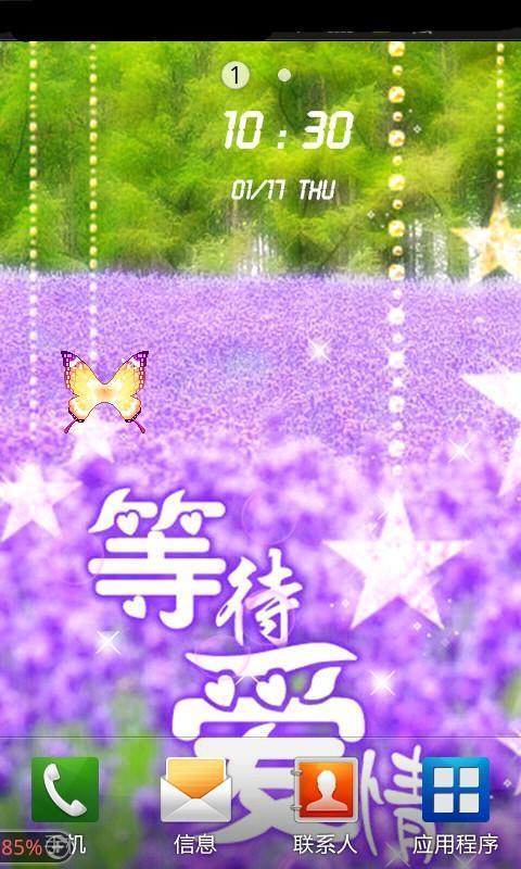 薰衣草等待爱情动态壁纸手机版