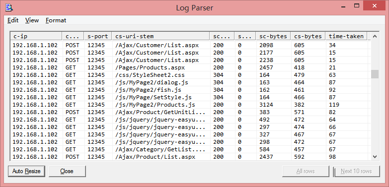 IIS日志分析工具(Log Parser)