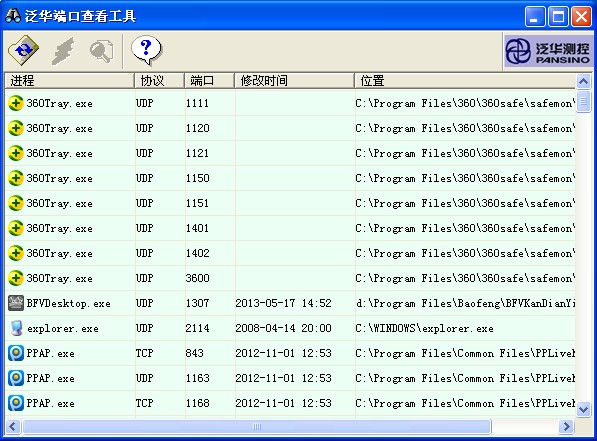 泛华端口查看工具