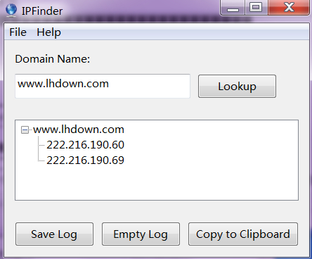 域名IP查询工具(IPFinder)