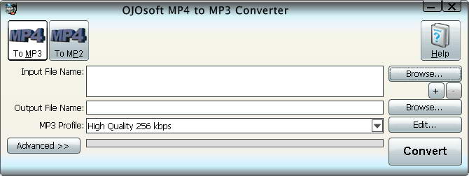 OJOsoft MP4 to MP3 Converter（mp4转mp3格式）