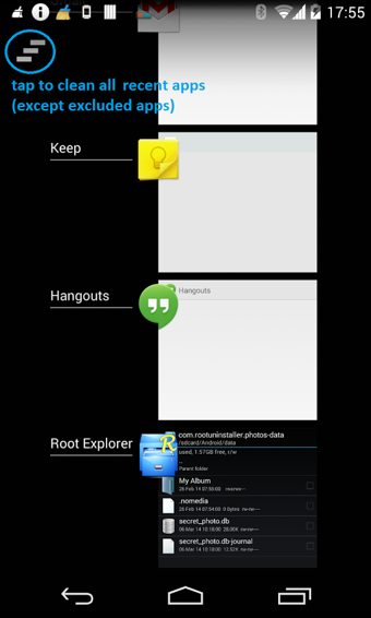 手机程序痕迹清除器(Recent App Cleaner)