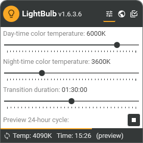 LightBulb(屏幕色温调节工具)