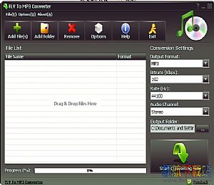 FLV to MP3 Converter(视频转换mp3软件)
