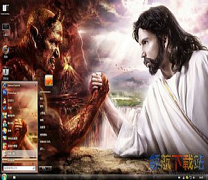 耶稣与撒旦桌面win7主题