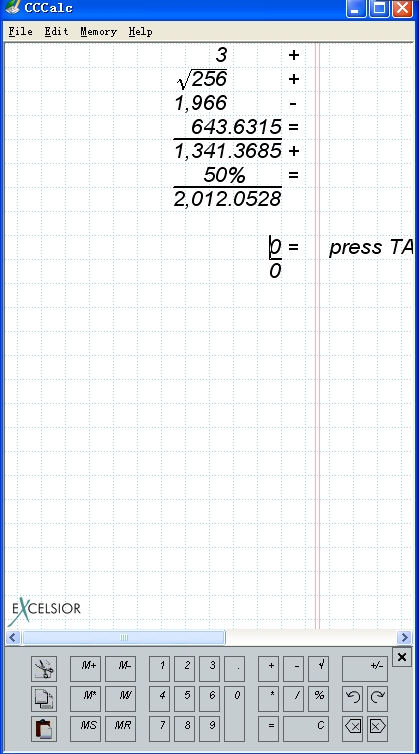 打草稿的计算器(CCCalc)