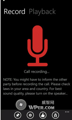 WP7手机通话录音软件(Call Recorder)