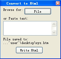 txt转html工具(Convert to Html)