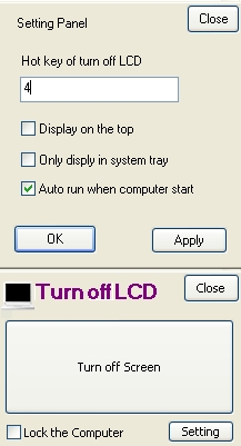 笔记本电脑显示器关闭软件(Turn Off LCD)