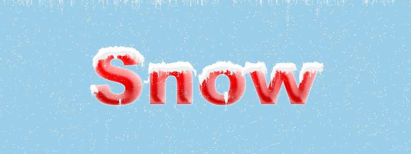 圣诞冰雪字体效果是怎么做的?