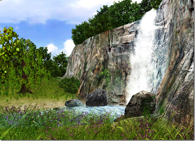 3D Waterfall Screensaver(瀑布动态屏保)
