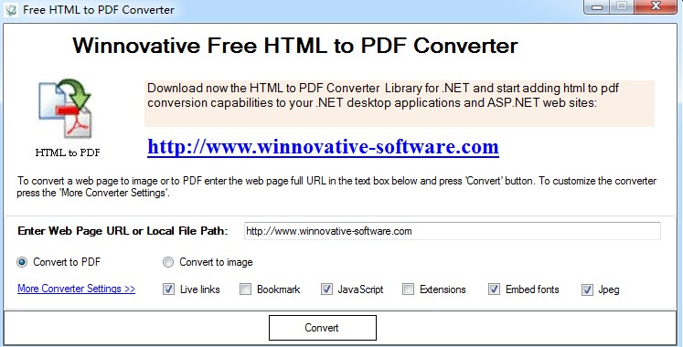 Free HTML to PDF Converter