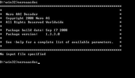 音轨提取软件(Nero AAC Encoder)