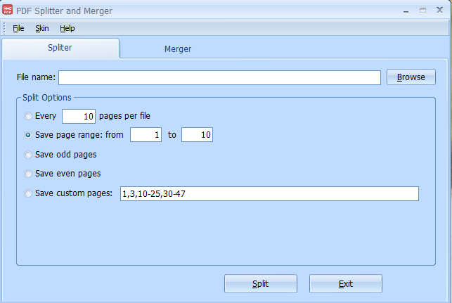 专业PDF分割加密(PDF Protecter Splitter and Merger Pro)