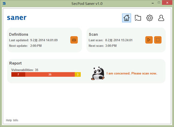 检测修复软件漏洞(SecPod Saner)