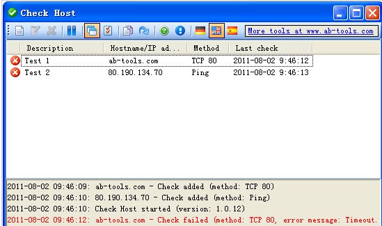 网站服务器监控软件(Check host)