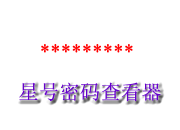 星号密码查看器